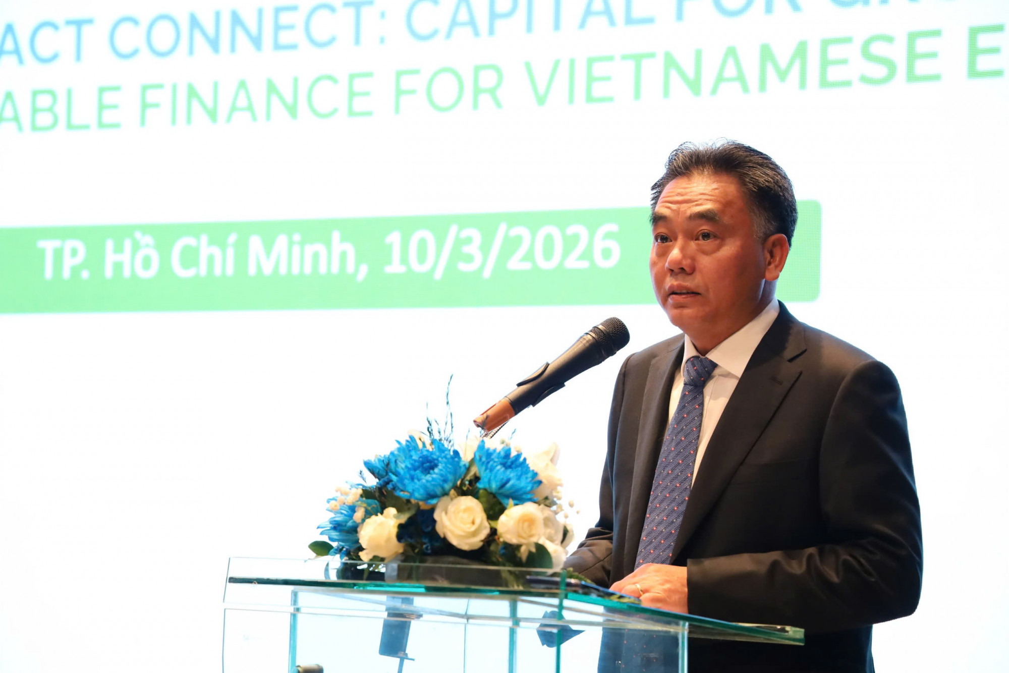 Ông Nguyễn Lộc Hà - Phó chủ tịch UBND TPHCM phát biểu 