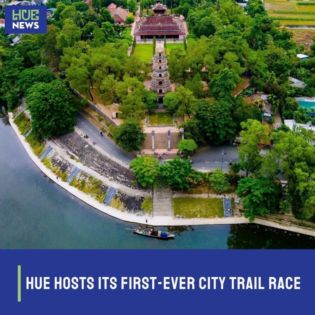 Hình ảnh chùa Linh Mụ được quảng cáo giải chạy- ảnh Facebook Huế Heritage Trail 
