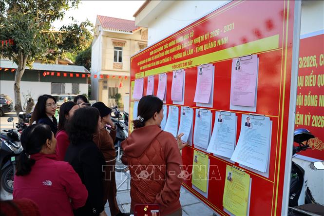 Công tác chuẩn bị cho bầu cử đại biểu Quốc hội khóa XVI và đại biểu Hội đồng nhân dân các cấp nhiệm kỳ 2026-2031 đã sẵn sàng. Ảnh: TTXVN