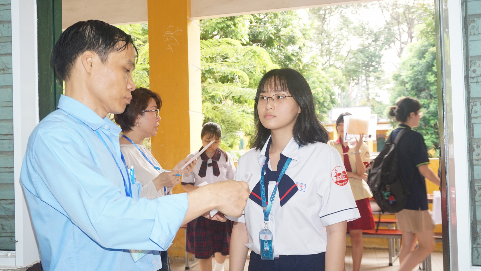 Thí sinh tham dự kỳ thi học sinh giỏi lớp Mười hai cấp TPHCM năm 2025 - Ảnh: Trang Thư