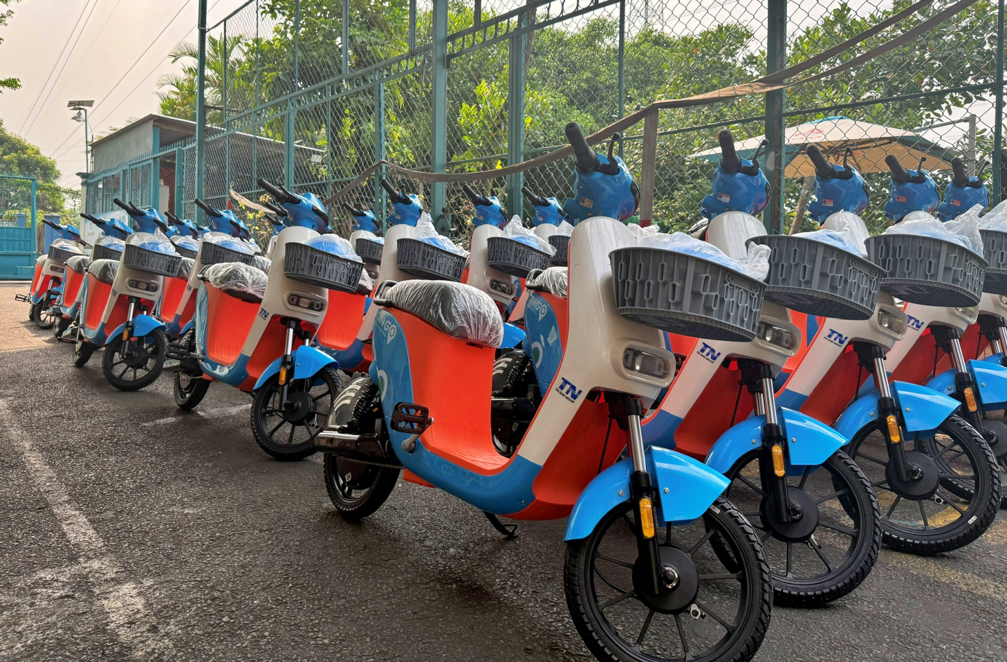 Dòng xe đạp điện được đưa vào hoạt động từ ngày 15/3 - ảnh: TNG