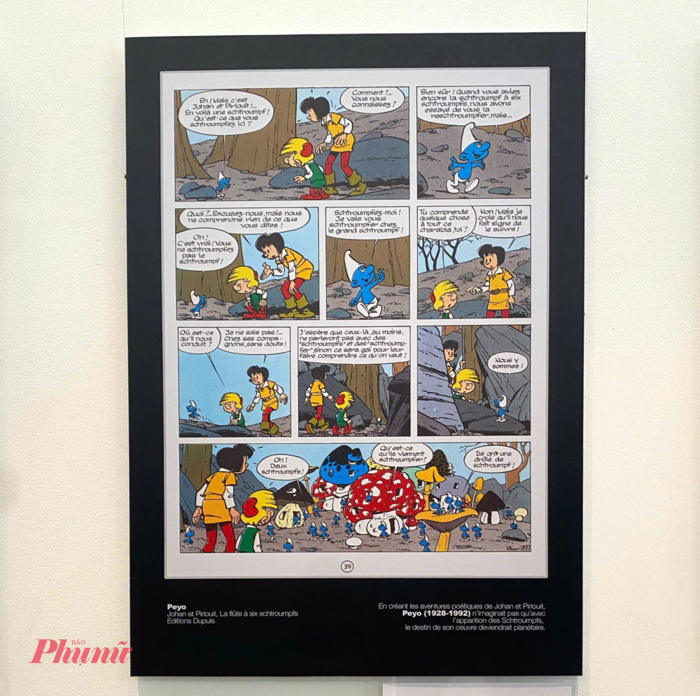 Tác giả Peyo không thể hình dung với sự xuất hiện của các chú Xì-trum, tác phẩm của ông sẽ vang danh khắp toàn cầu - Ảnh: Phương Nhã