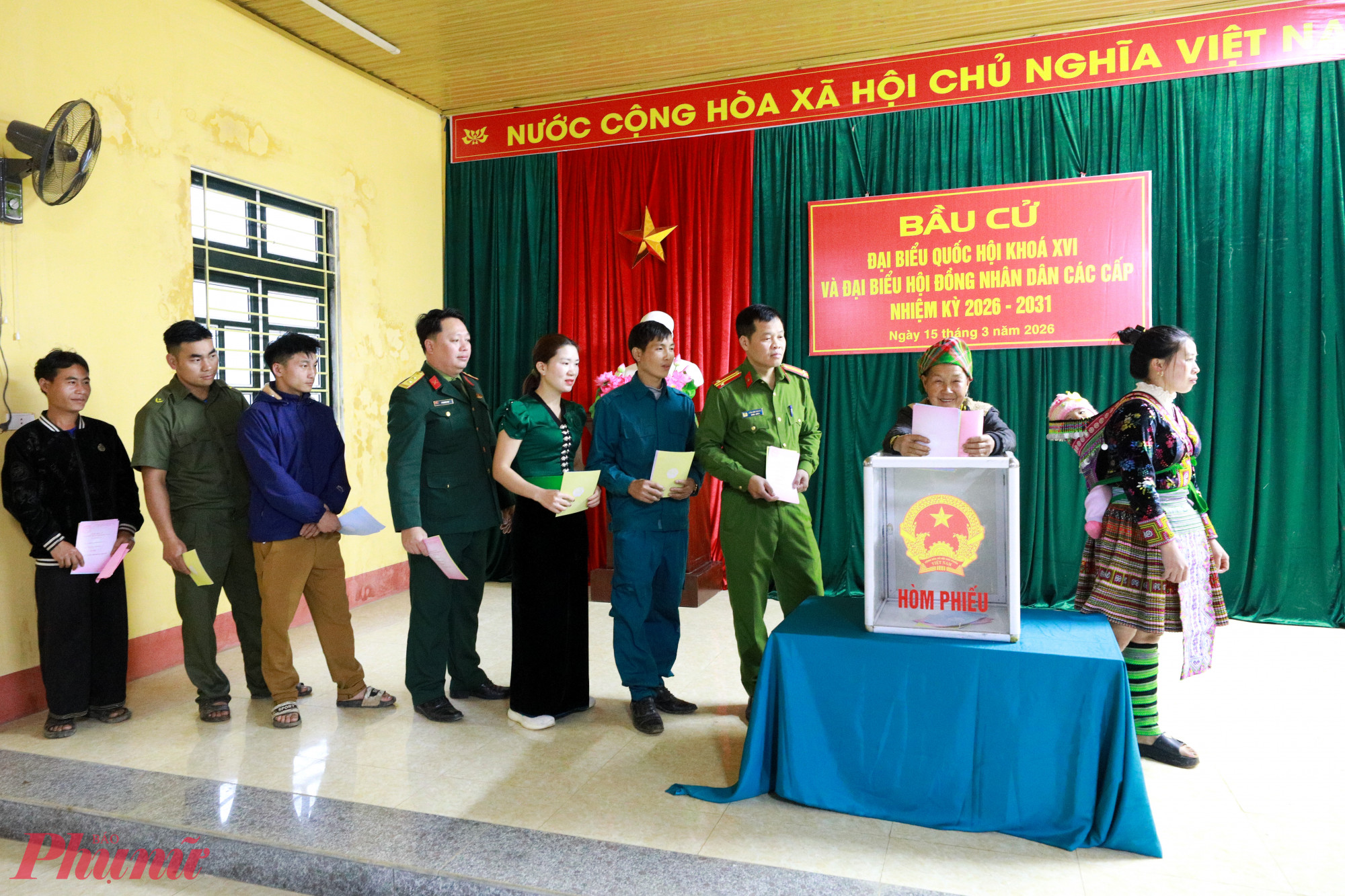 Trong buổi sáng 15/3, công tác bỏ phiếu tại đây đã hoàn tất