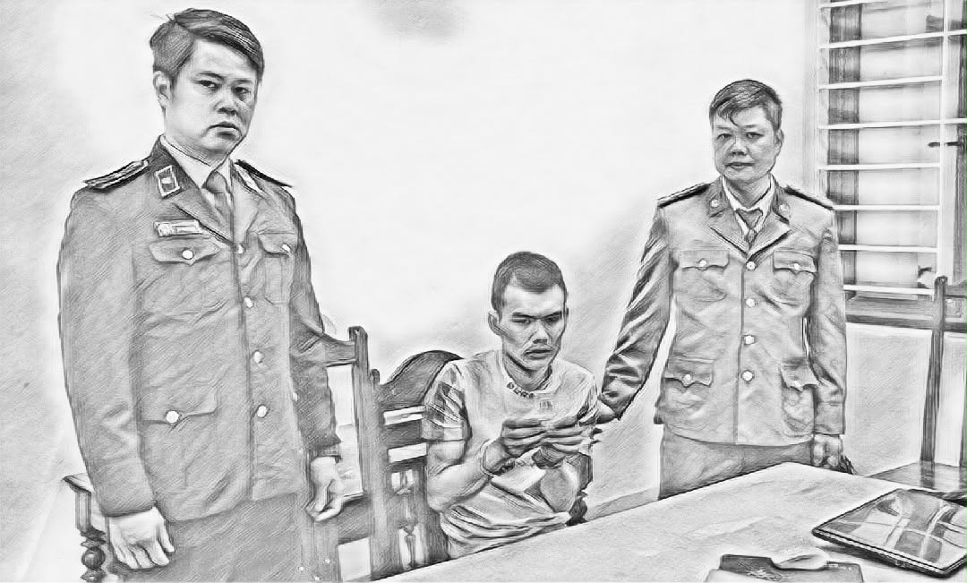 Mã Văn Vũ bị bắt sau 6 giờ gây án - Ảnh công an cung cấp