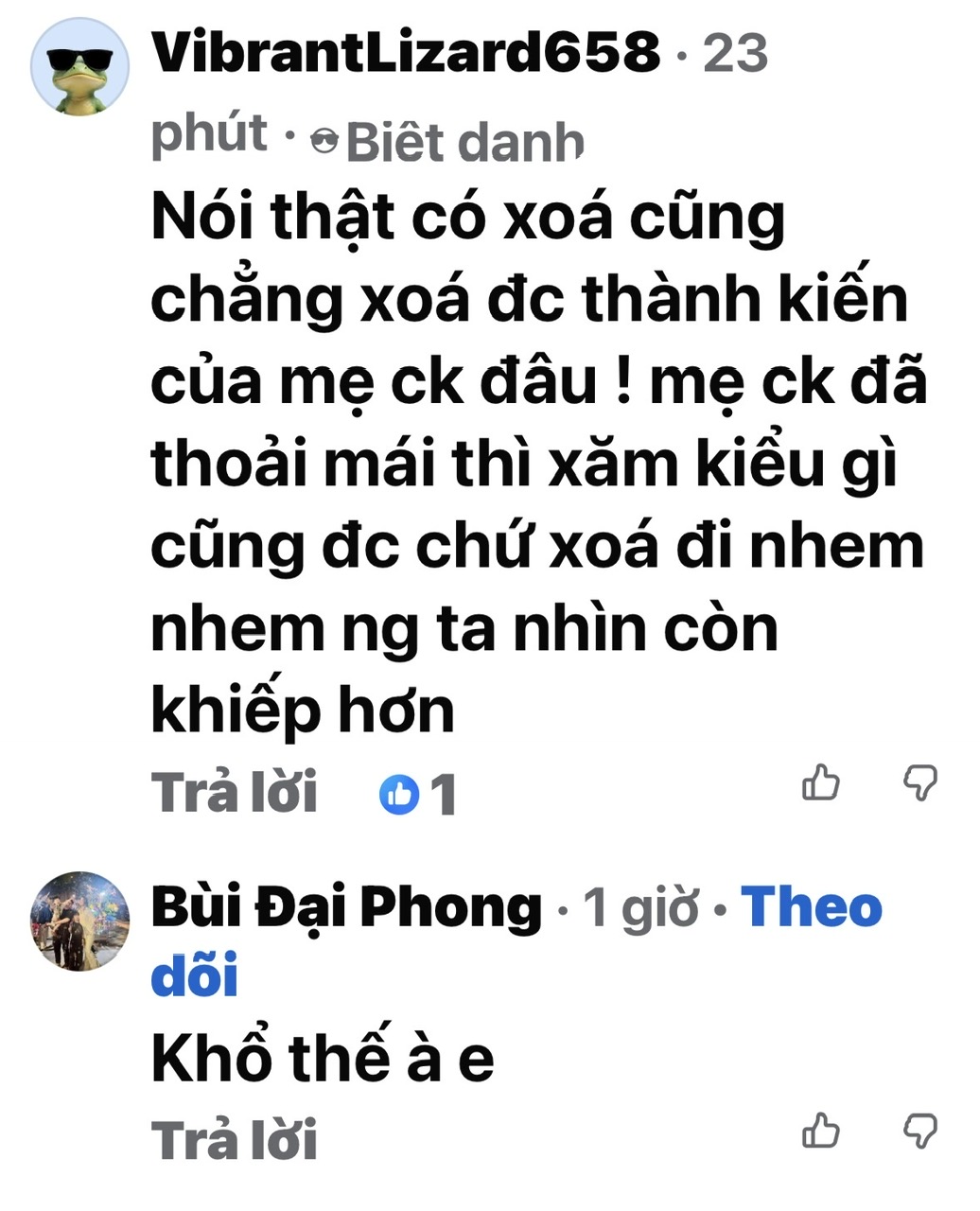 Những bình trái chiều trên mạng xã hội về việc Ciin xóa xăm. Ảnh chụp từ Facebook