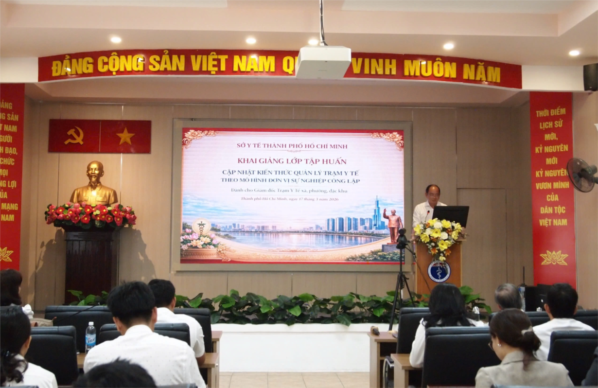 việc nâng cao năng lực quản lý cho đội ngũ lãnh đạo trạm y tế là giải pháp quan trọng nhằm củng cố tuyến y tế cơ sở, ảnh SYT