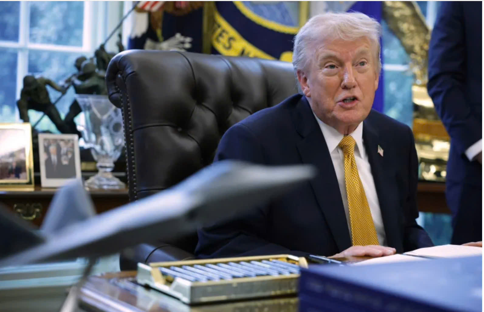 Tổng thống Mỹ Donald Trump tại phòng Bầu Dục ngày 17/3/2026