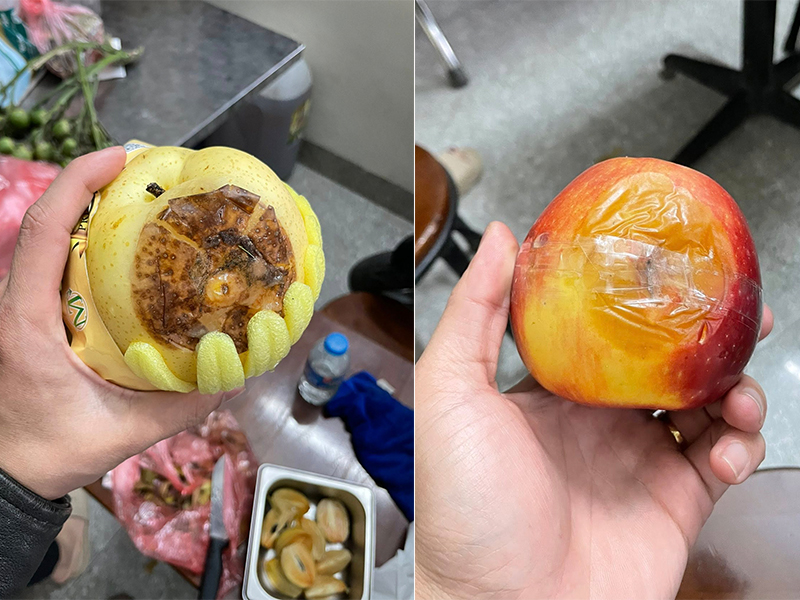 Trái cây bị hư dù tráp ăn hỏi mới được đưa đến nhà gái khiến chú rể khó xử, phải xin lỗi