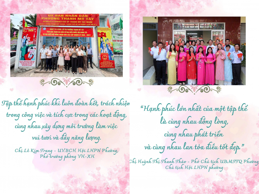 Phường Thạnh Mỹ Tây đã thiết kế 21 infographic để lan toả thông điệp hạnh phúc.