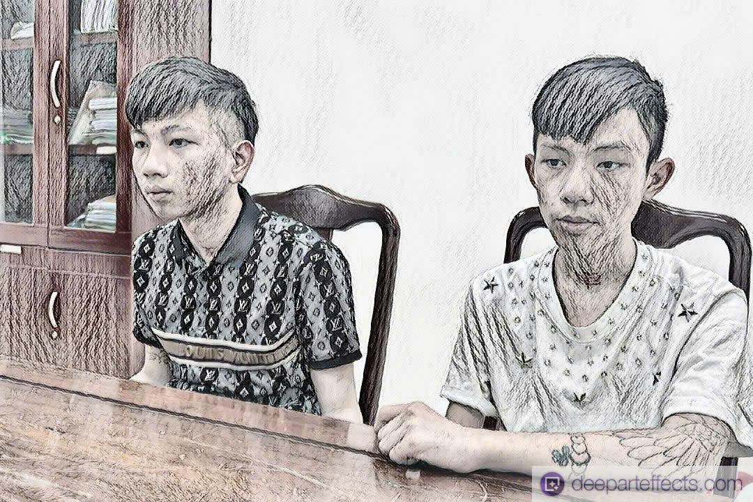 Vũ Bá Ngọc Sơn (phải) và Nguyễn Phi Long bị sa lưới sau thời gian bỏ trốn.