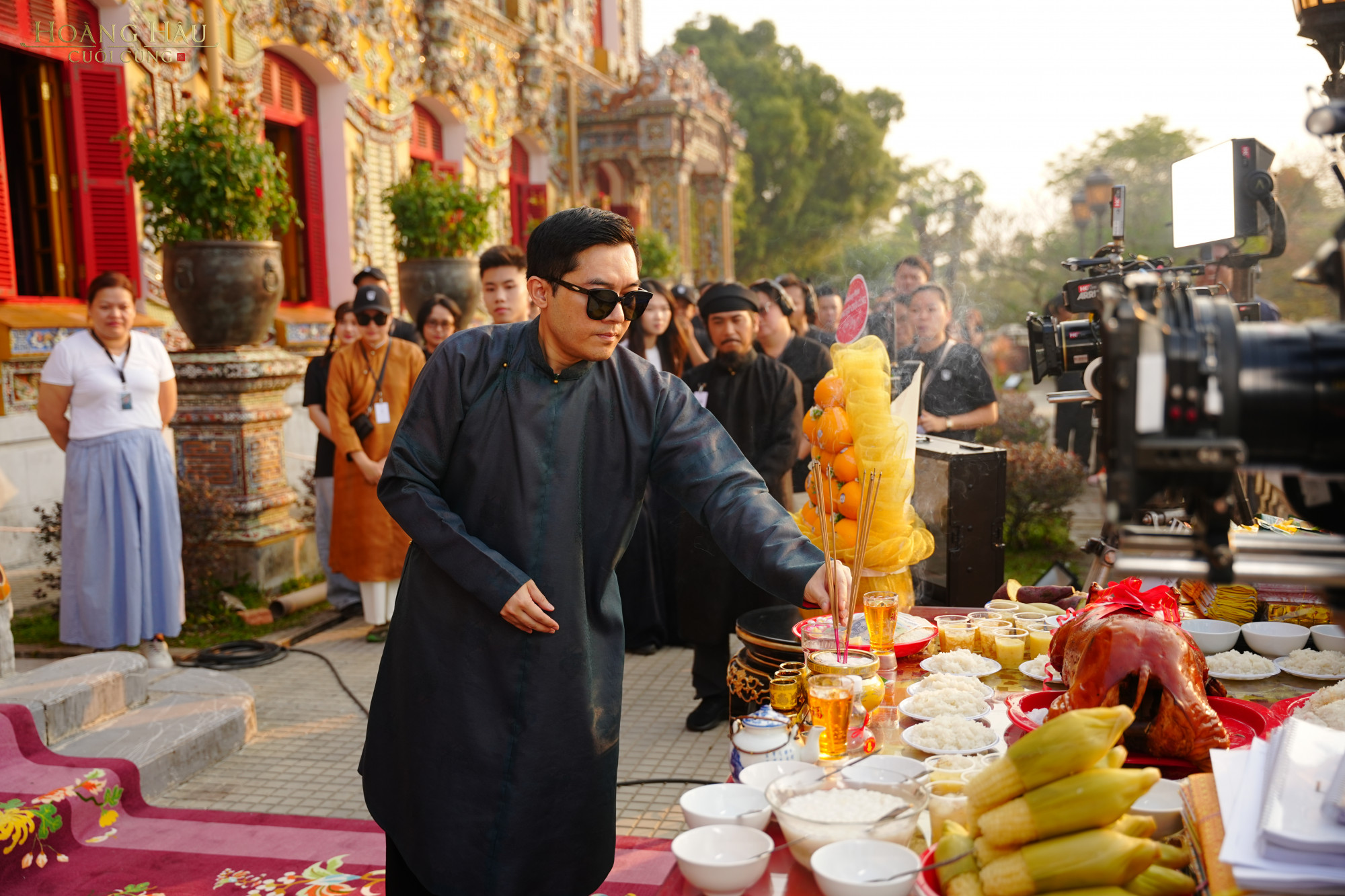 Đạo diễn Nam Cito tại buổi cúng khai máy 