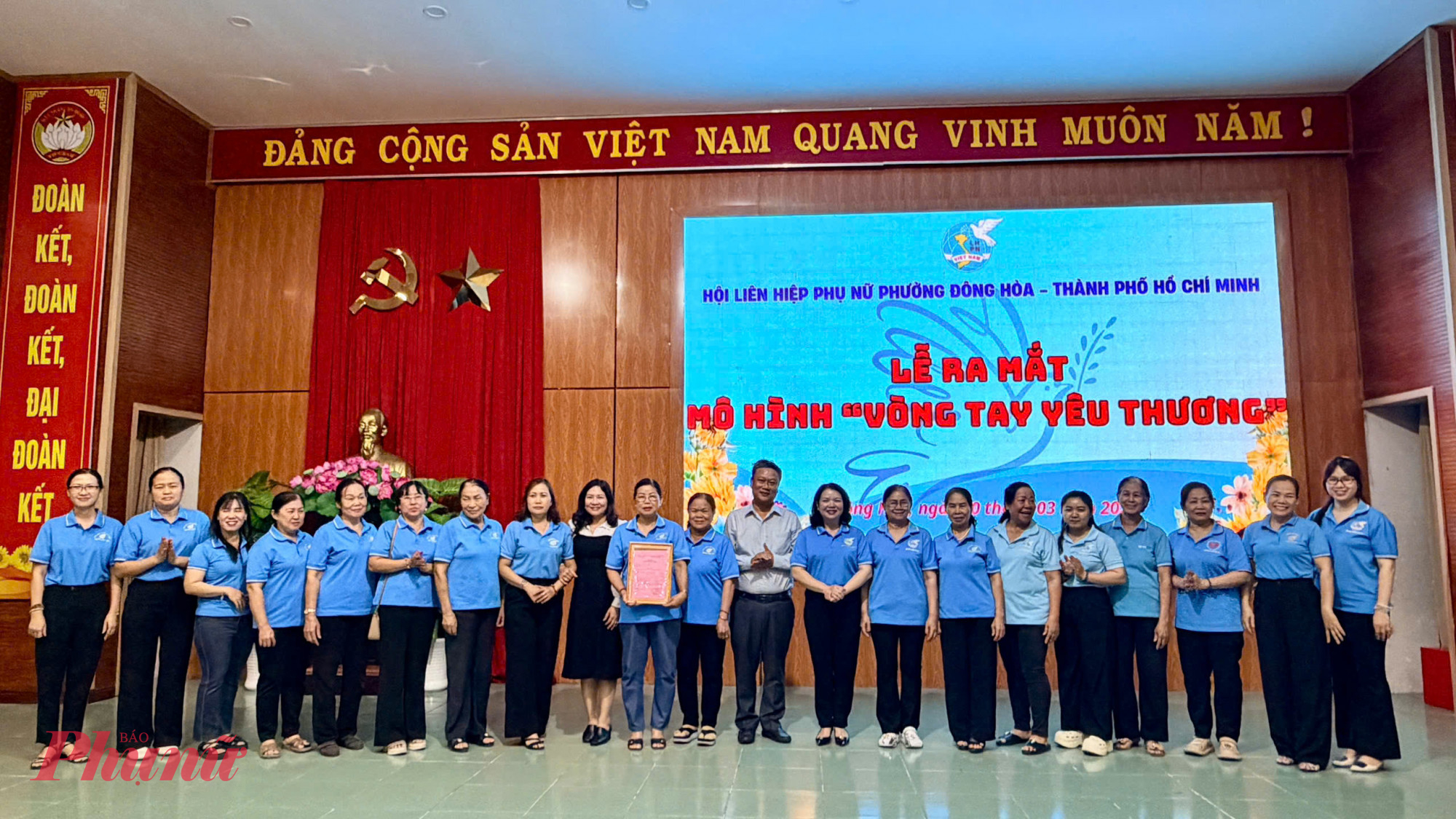 Hội LHPN phường Đông Hòa ra mắt mô hình “Vòng tay yêu thương”