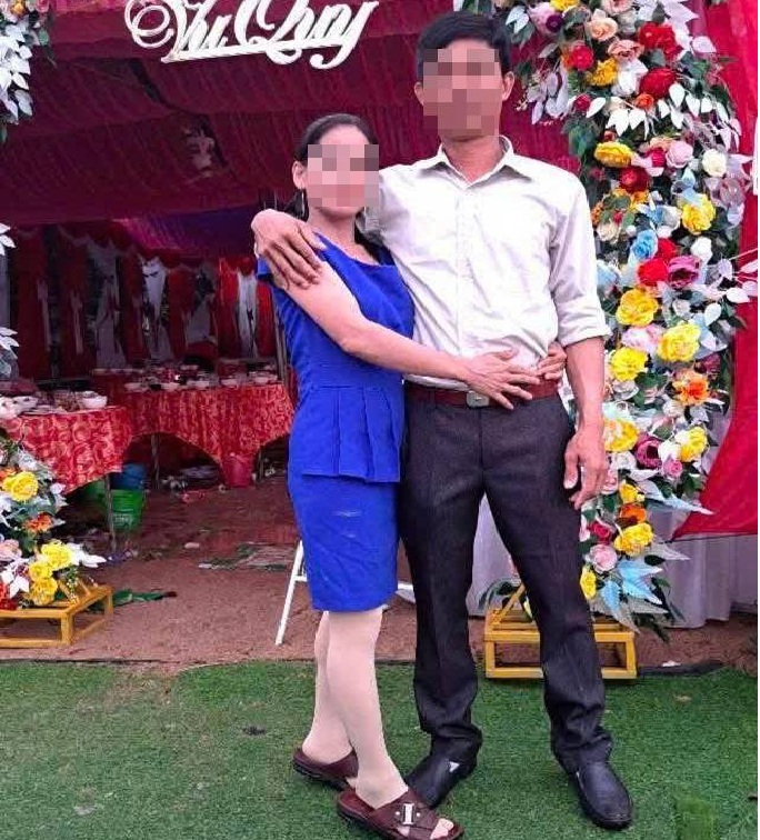 Vợ chồng anh T. và chị Tr. khi chưa gặp nạn - ảnh: P.L.