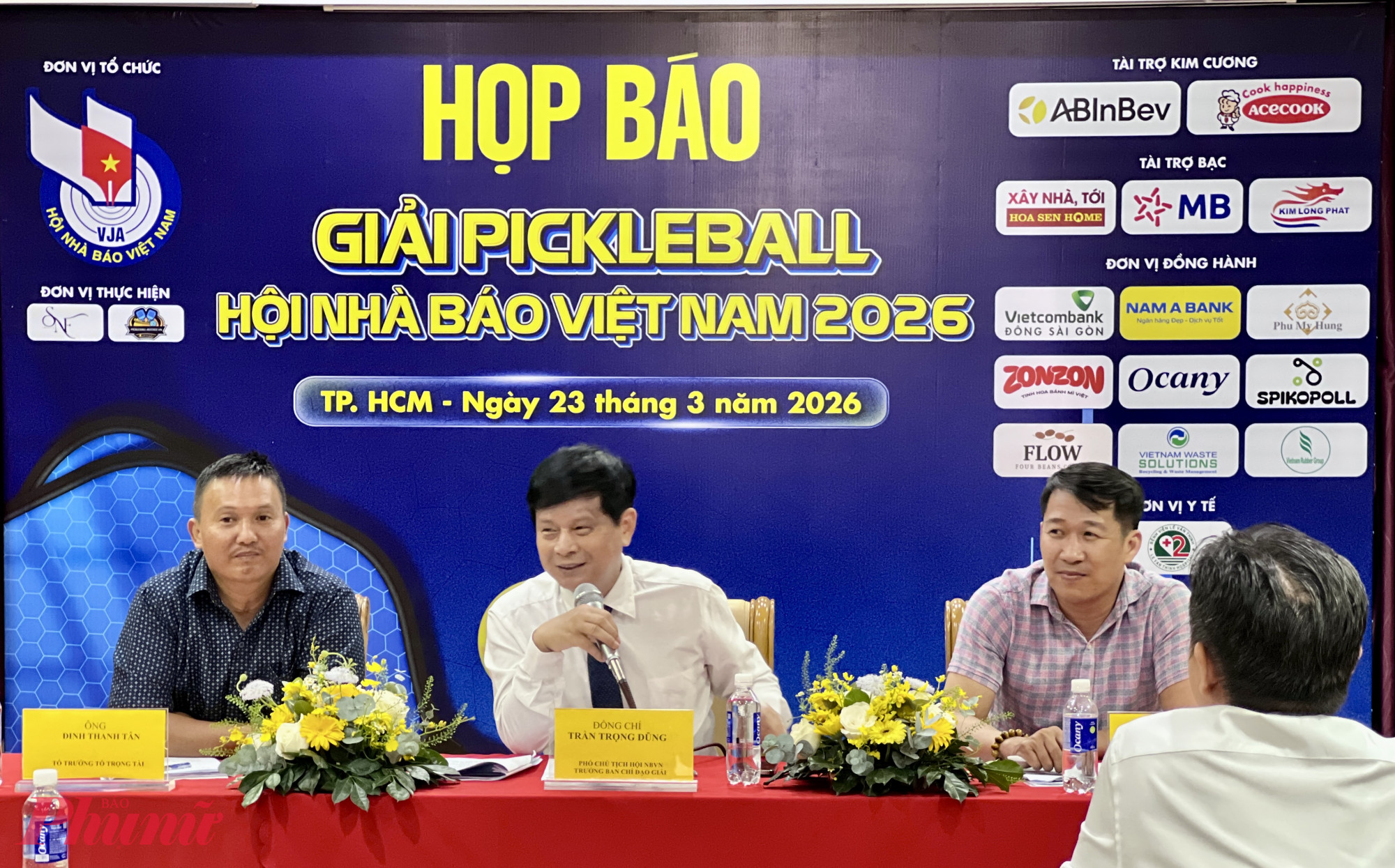 Hội nhà báo Việt Nam công bố Giải Pickleball dành cho những người làm báo ngày 23/3/2026. Ảnh: Quốc Thái