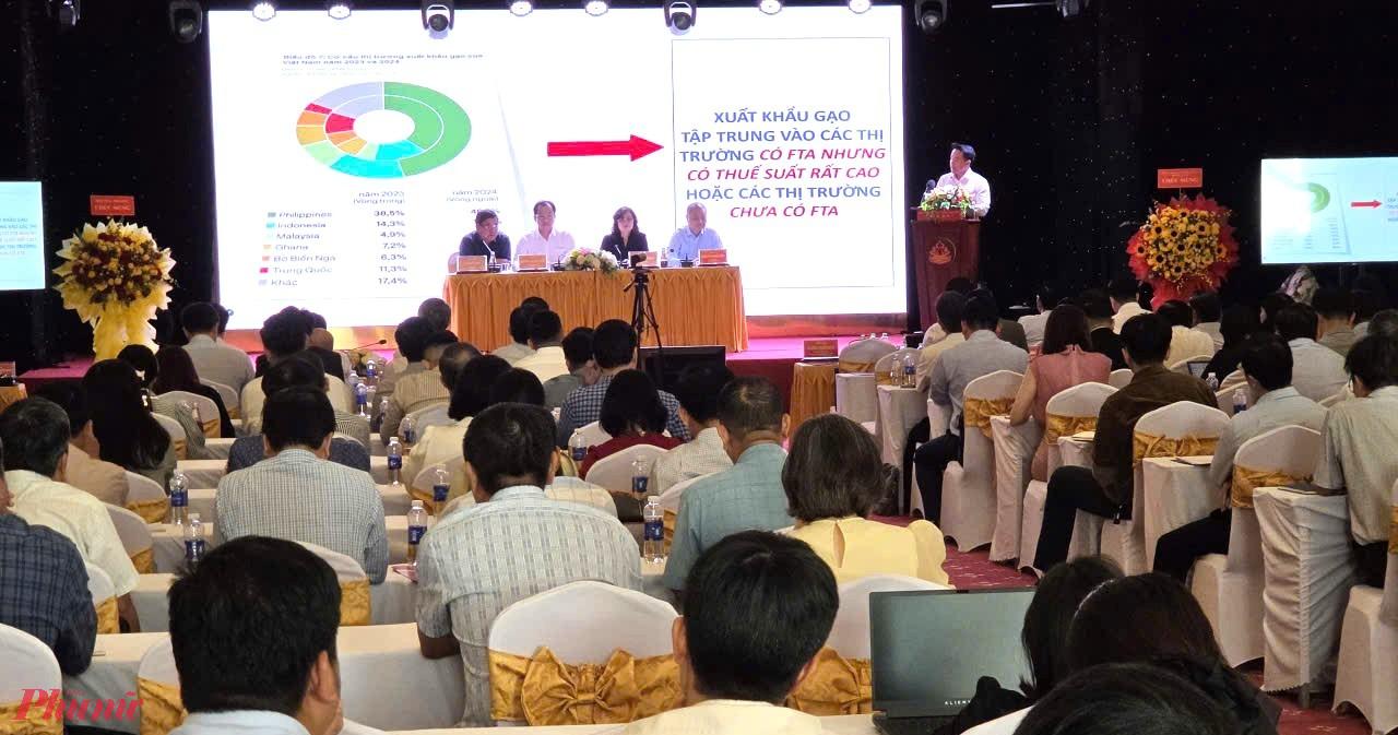 Quang cảnh hội nghị lúa gạo chiều 24/3. Ảnh: Huỳnh Trọng