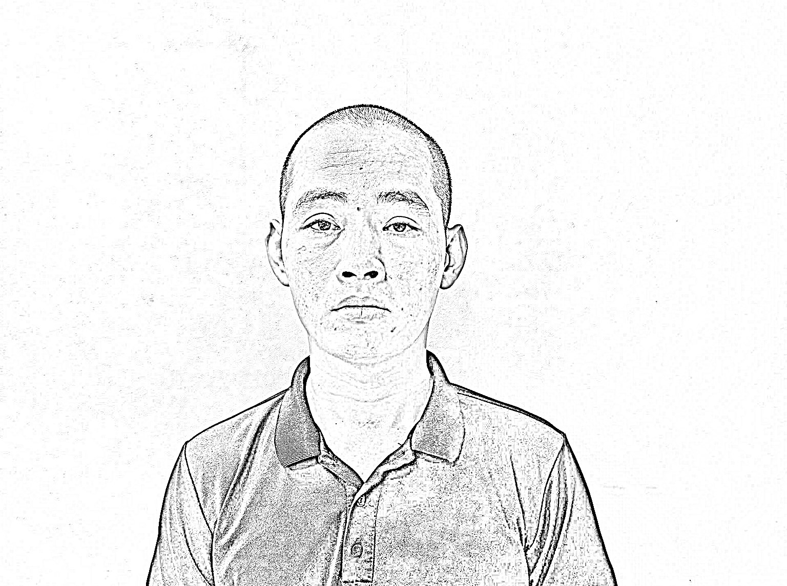 Đối tượng Phạm Văn Đến tại công an - Ảnh CACC