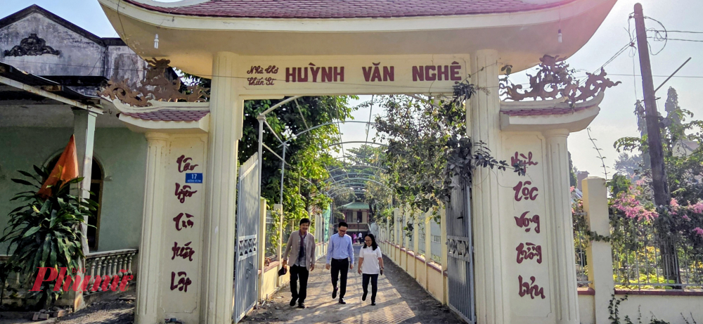 Nhà lưu niệm Thi tướng Huỳnh Văn Nghệ trên địa bàn xã Tân Thành, TPHCM.