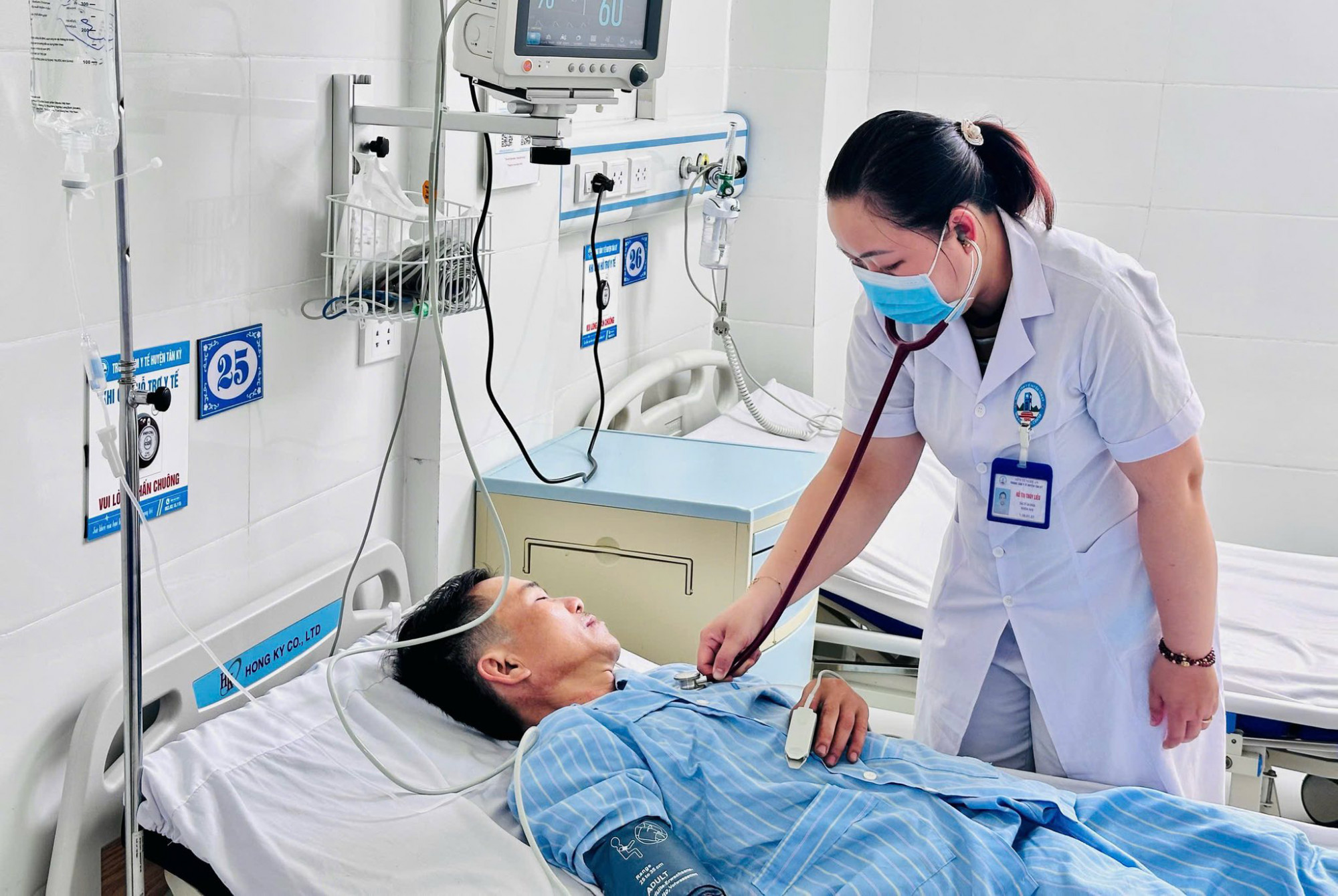 Nhờ được cấp cứu kịp thời, hiện anh H. đã qua nguy kịch - Ảnh: Khánh Trung