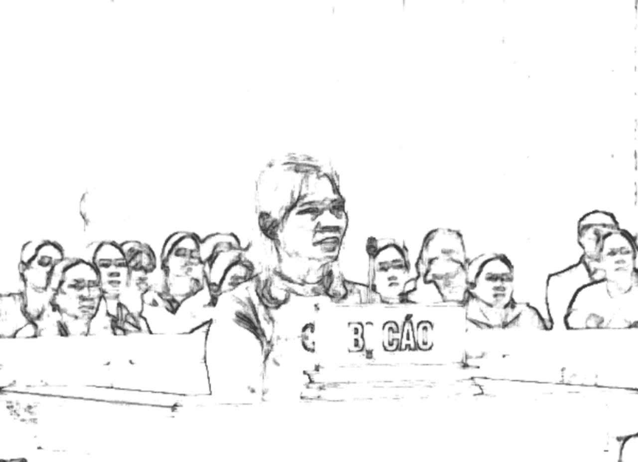 Bị cáo Huỳnh Thị Phương tại phiên tòa - ảnh: Viện KSND tỉnh Đắk Lắk