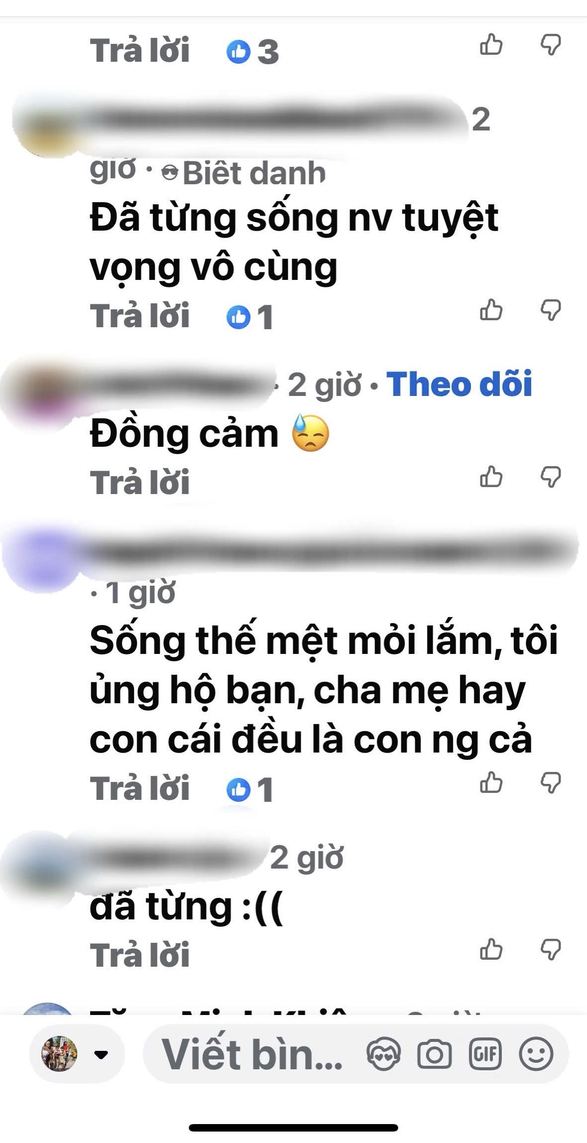 Những bình luận của người trong cuộc. Ảnh chụp màn hình Facebook