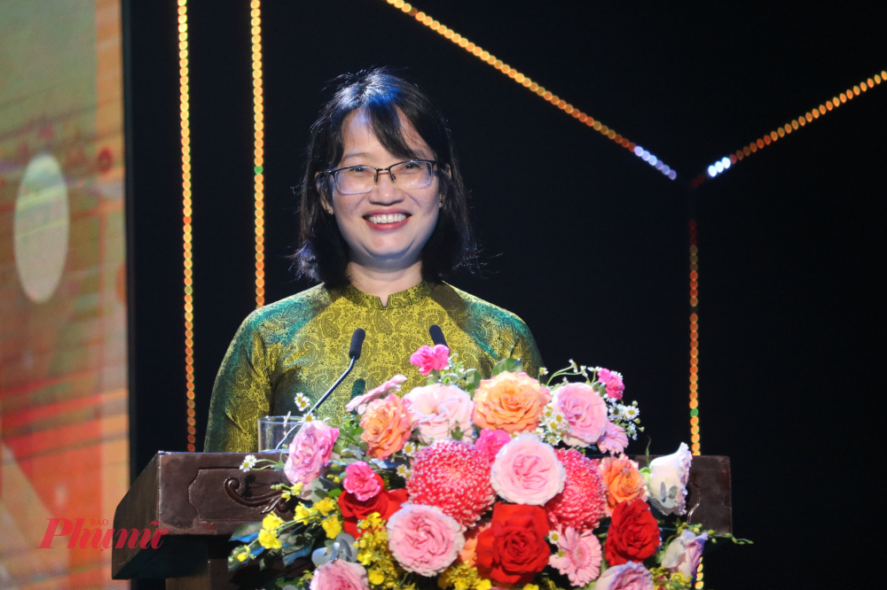 Phó Chủ tịch UBND TPHCM Trần Thị Diệu Thúy phát biểu tại lễ kỉ niệm