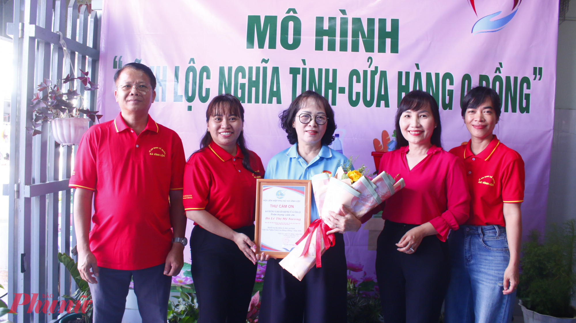 Hội LHPN xã chân thành tri ân và kính mời bà Nguyễn Thị Mỹ Nương – Trưởng Ban CTMT ấp 58 