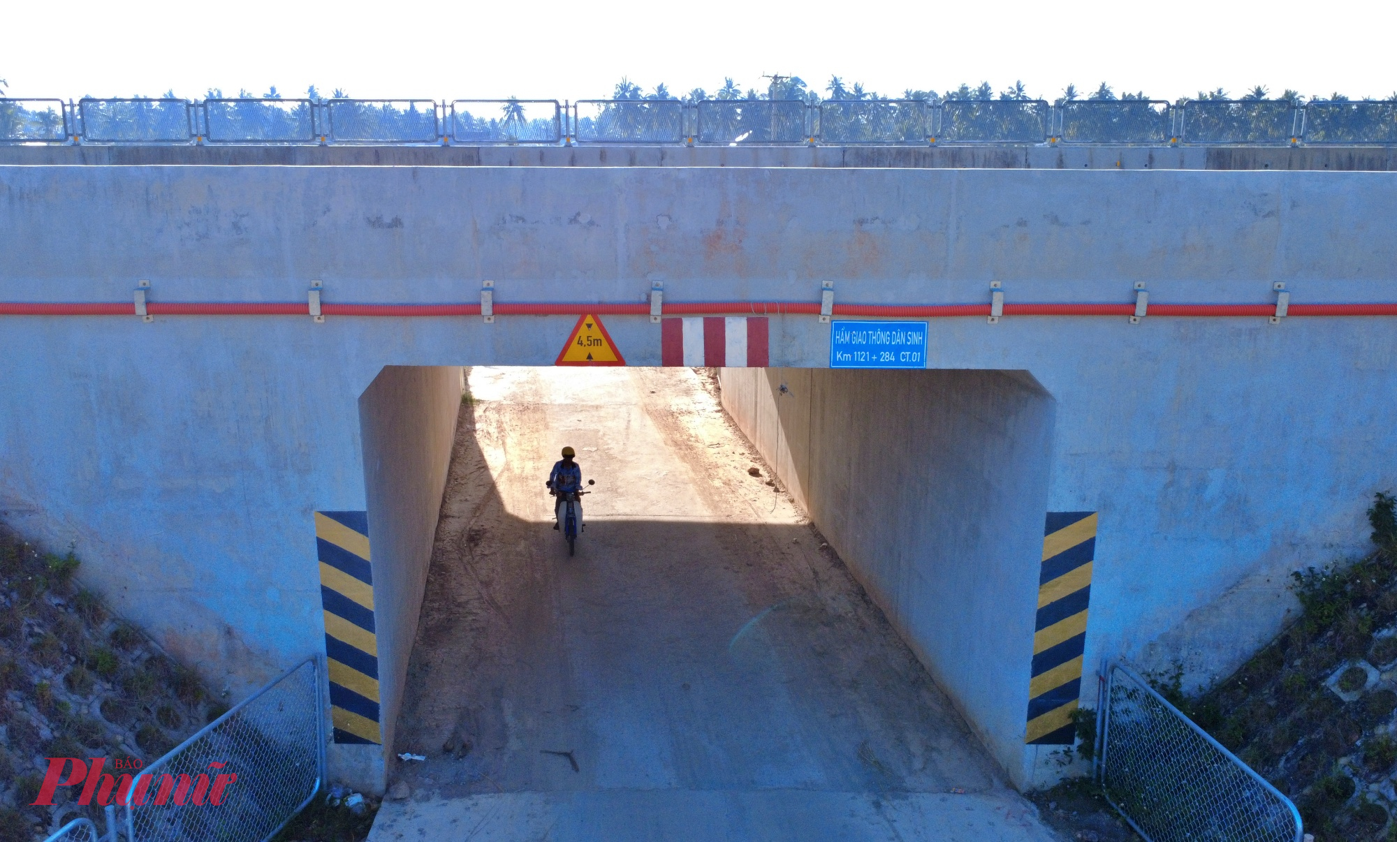 Hầm dân sinh đoạn qua phường Tam Quan (xã Hoài Châu cũ).