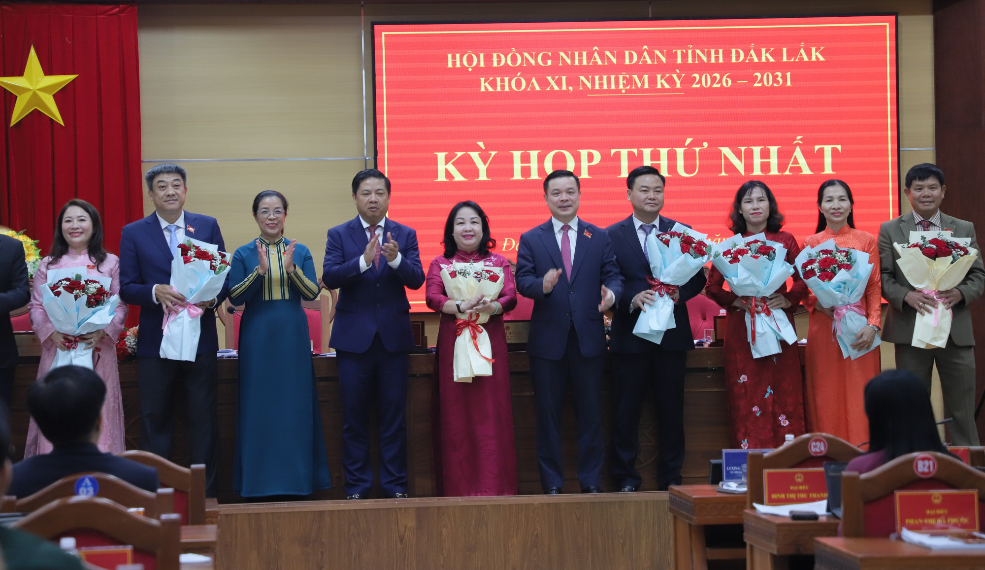 bà Cao Thị Hòa An, Ủy viên Trung ương Đảng, Phó Bí thư Thường trực Tỉnh ủy, Chủ tịch HĐND tỉnh khóa X, tiếp tục được bầu giữ chức Chủ tịch HĐND tỉnh Đắk Lắk khóa XI nhiệm kỳ 2026-2031