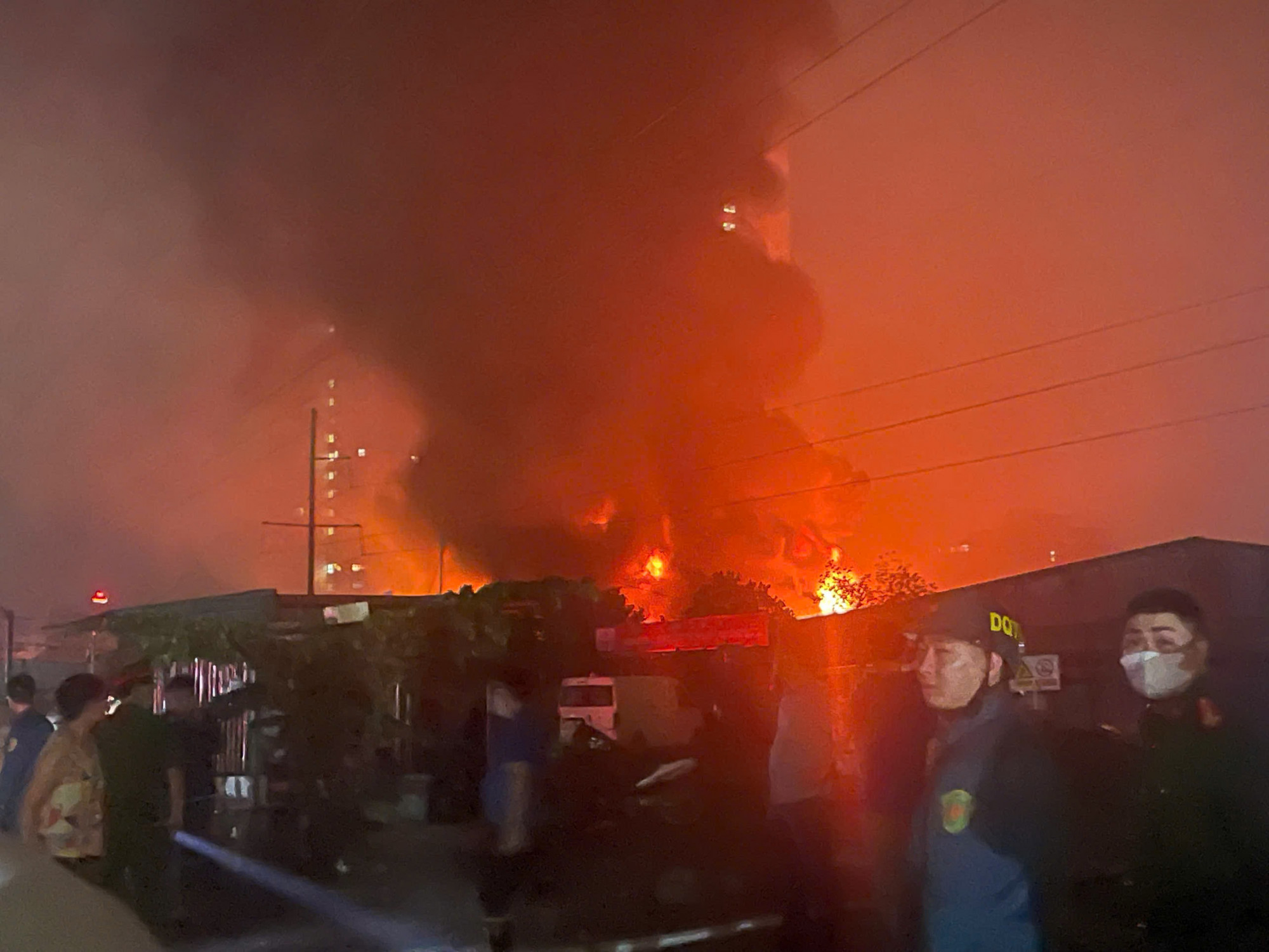 Hiện trường vụ cháy. Ảnh: T.T