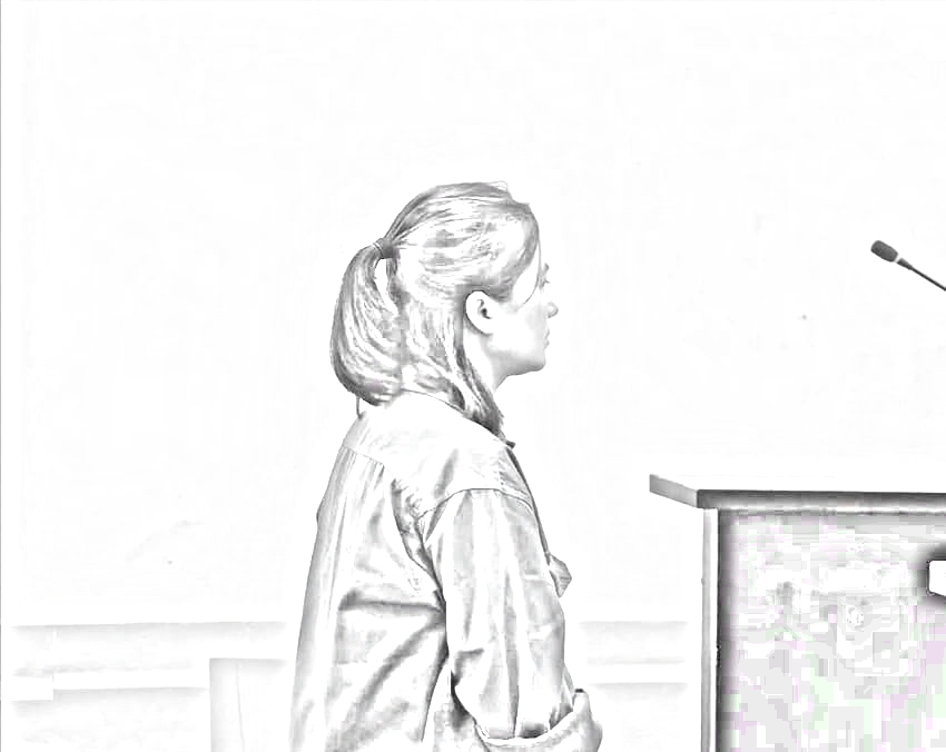 Bị cáo Trang tại tòa - Ảnh: N.A