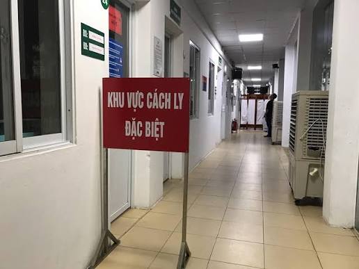 Khu vực cách ly bệnh truyền nhiễm tại Bệnh viện Thanh Nhàn - ảnh: T.H.
