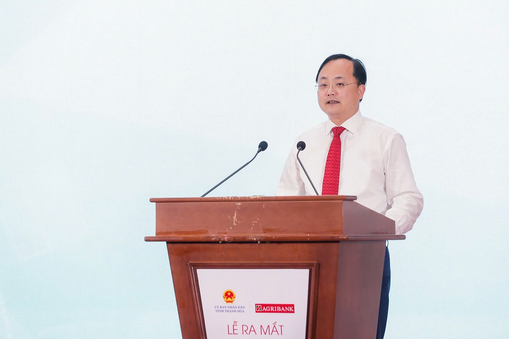 Ông Tô Huy Vũ - Chủ tịch Hội đồng thành viên Agribank phát biểu tại buổi lễ