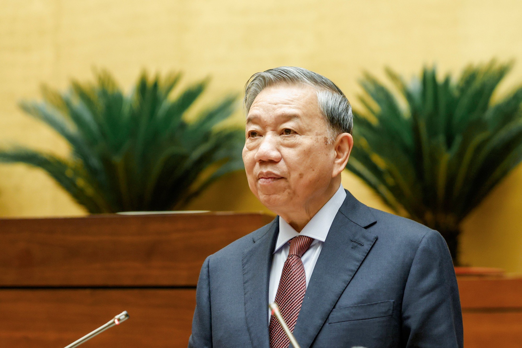 Tổng bí thư Tô Lâm: Lá phiếu của cử tri phải được tiếp nối bằng những quyết sách đúng đắn Tổng bí thư Tô Lâm phát biểu chỉ đạo tại Hội nghị chiều 31/3 - ảnh: VGP