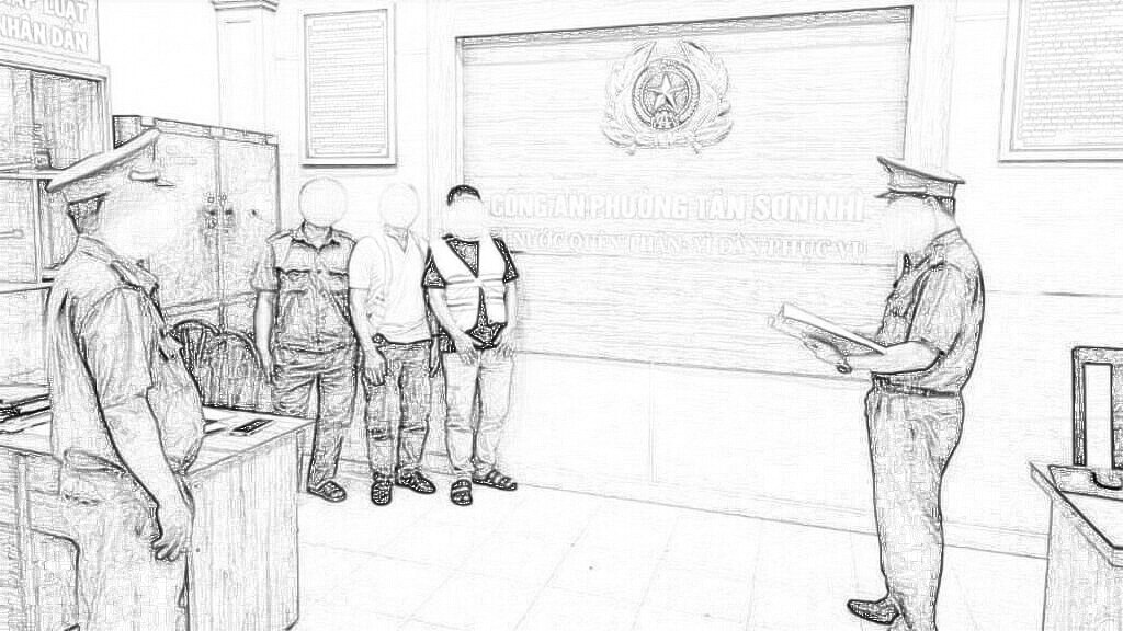 Hai đối tượng thời điểm bị khởi tố. Ảnh: CACC