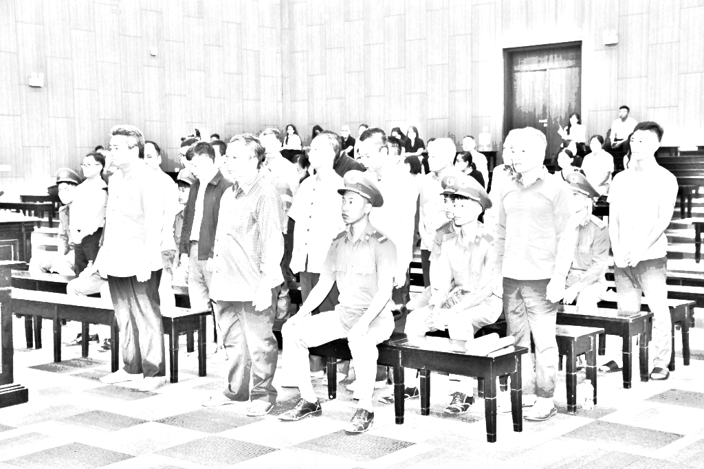 Quanh cảnh phiên tòa - Ảnh: N.A