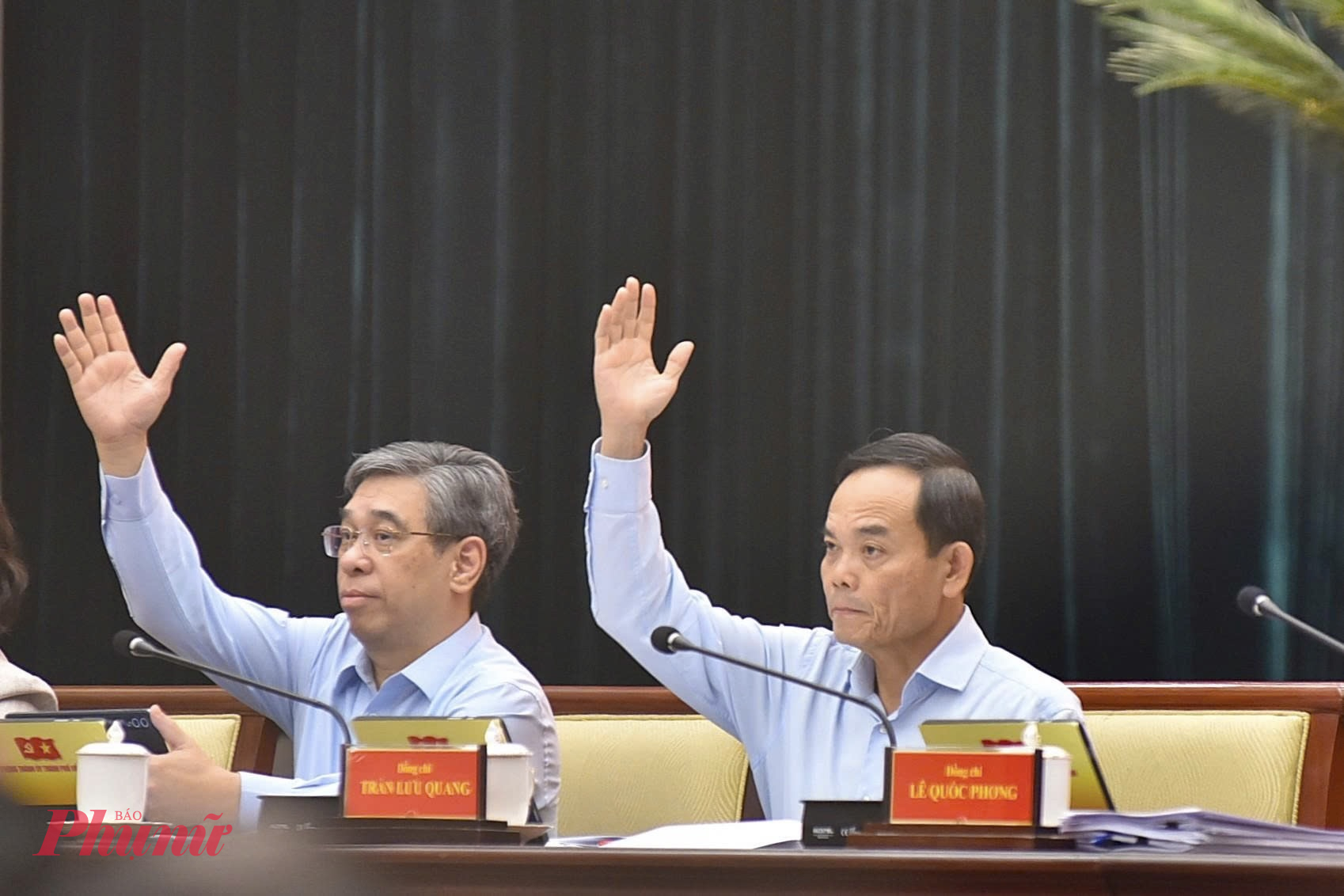 Bí thư Thành uỷ Trần Lưu Quang chủ trì Hội nghị Ban chấp hành Đảng bộ TPHCM - Ảnh: Thanh Tâm