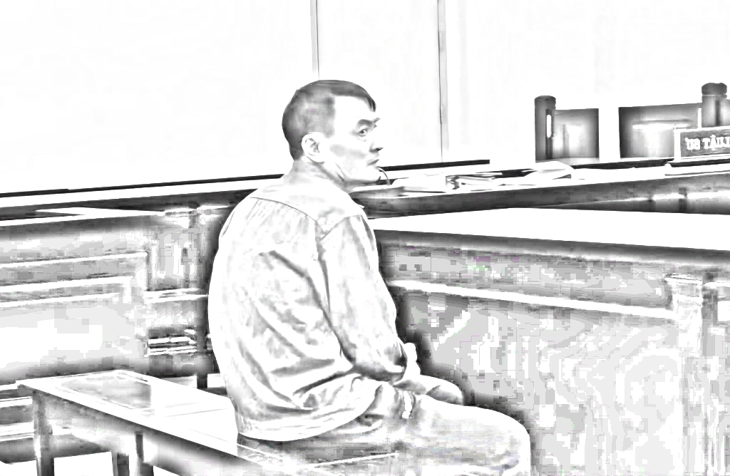 Bị cáo Tuấn tại tòa - Ảnh: N.A