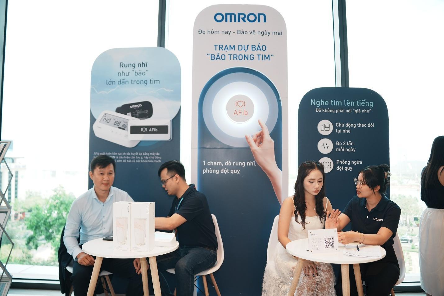 Chiến dịch “Trạm dự báo Bão trong Tim” của OMRON Healthcare Việt Nam - Ảnh: OMRON