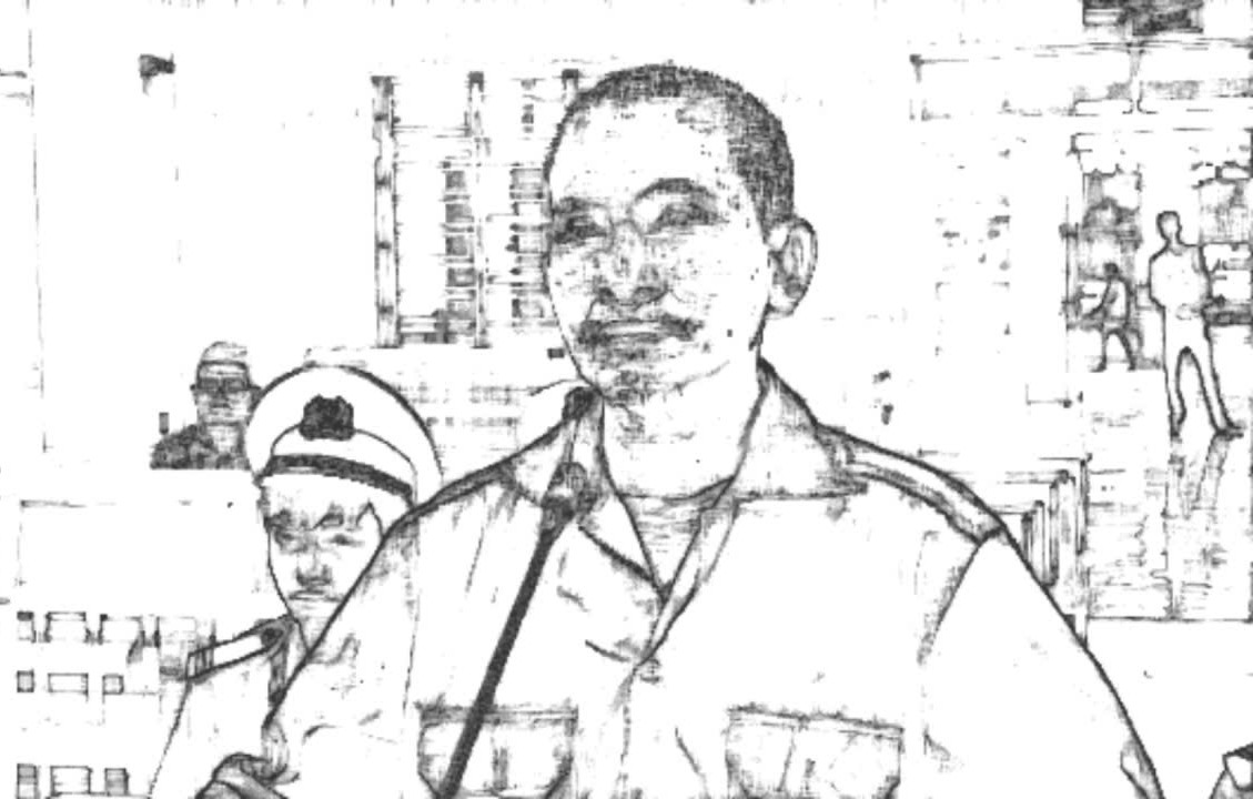 Bị cáo Huỳnh Ngọc Tuấn tại phiên tòa - ảnh: Sỹ Đức