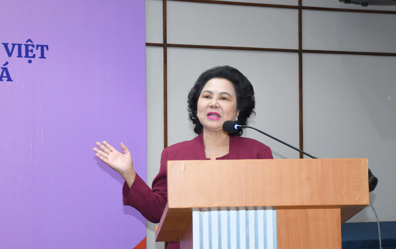 Bà Lý Kim Chi - Chủ tịch Hiệp hội Lương thực thực phẩm TPHCM