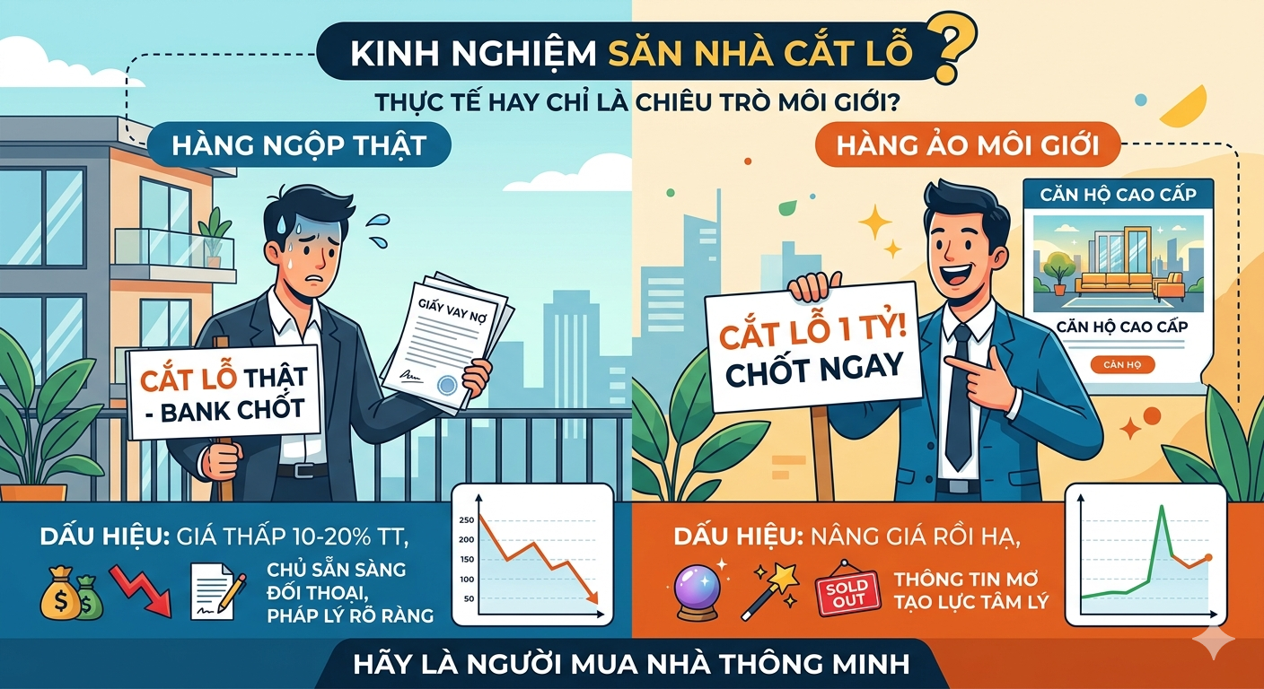 Mua nhà cần tỉnh táo phân biệt hàng ngộp thật và ngộp ảo