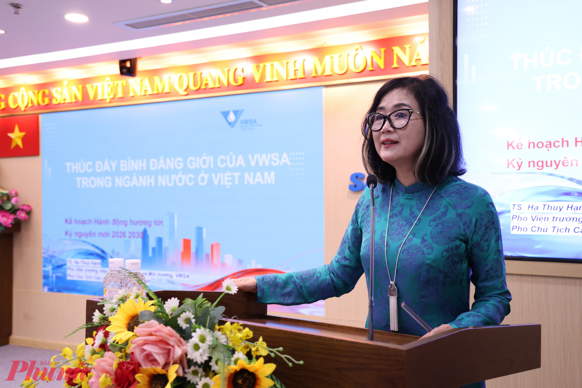 Tiến sĩ Hạ Thúy Hạnh – Phó Viện trưởng Viện Cấp thoát nước và Môi trường, Phó Chủ tịch CLB Lãnh đạo nữ ngành Nước Việt Nam