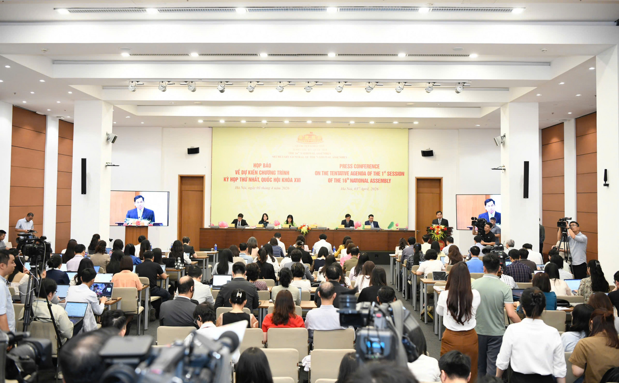 Họp báo Kỳ họp thứ Nhất, Quốc hội khóa XVI - ảnh: Như Ý