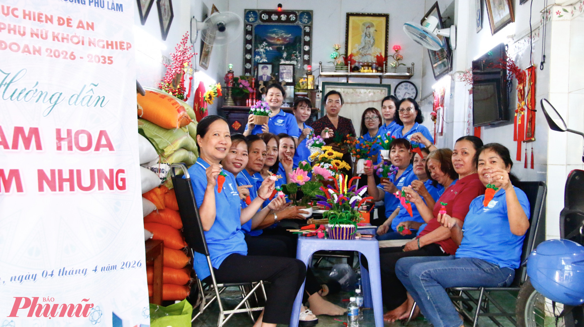 Sau buổi học, nhiều sản phẩm handmade đẹp mắt