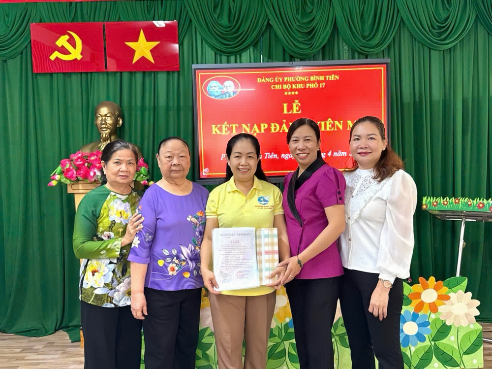 Bà Trần Thị Kim Kiều – Chủ tịch Hội LHPN phường Bình Tiên