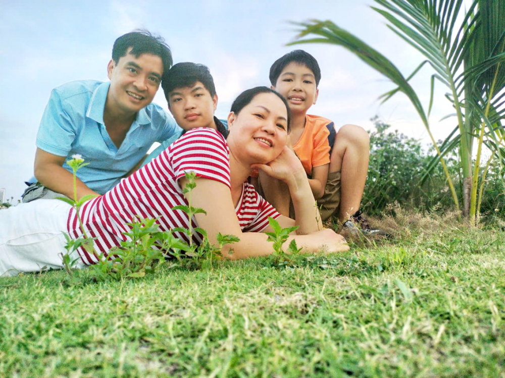 Gia đình chị Huyền đi du lịch cùng nhau trong dịp hè - Ảnh do nhân vật cung cấp