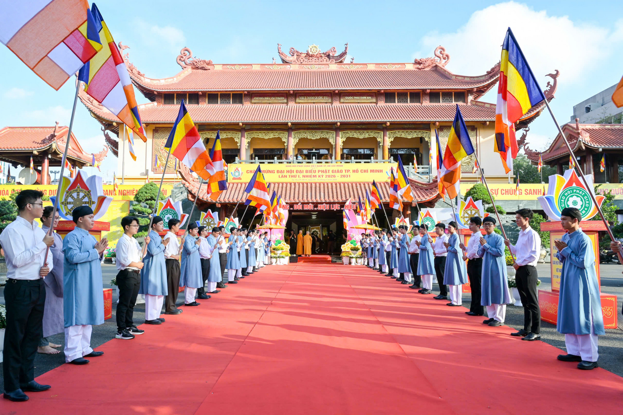 Khuôn viên Việt Nam Quốc tự Đại hội đại biểu Phật giáo TP.HCM lần thứ I, nhiệm kỳ 2026-2031