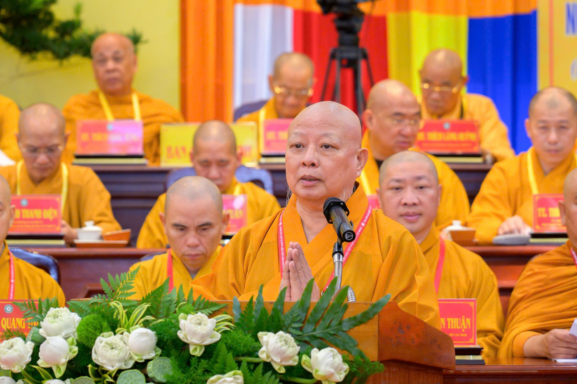 Hòa thượng Thích Lệ Trang phát biểu khai mạc Đại hội 