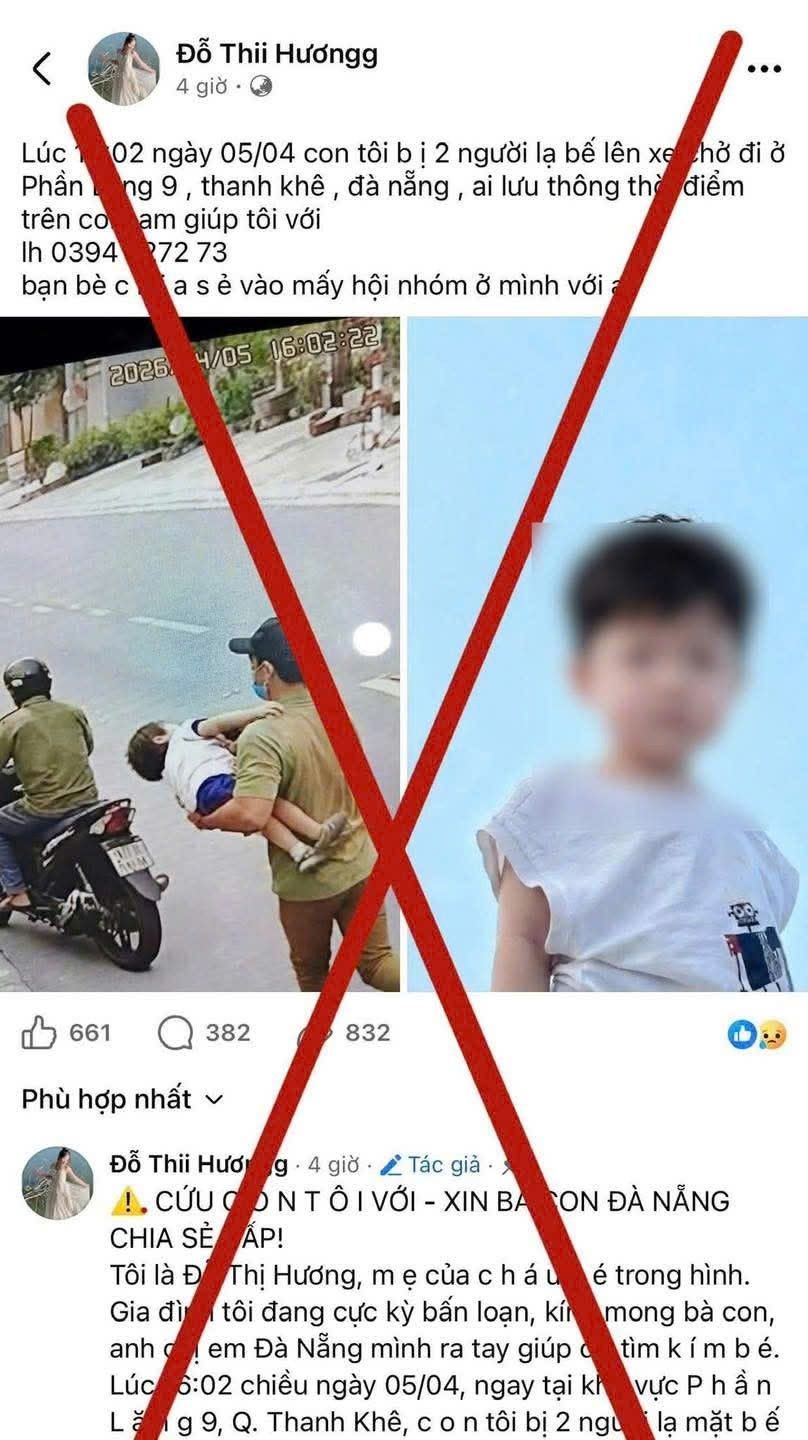 Công an đang truy xét tài khoản đăng bài sai sự thật trên mạng_Ảnh: Công an Đà Nẵng.