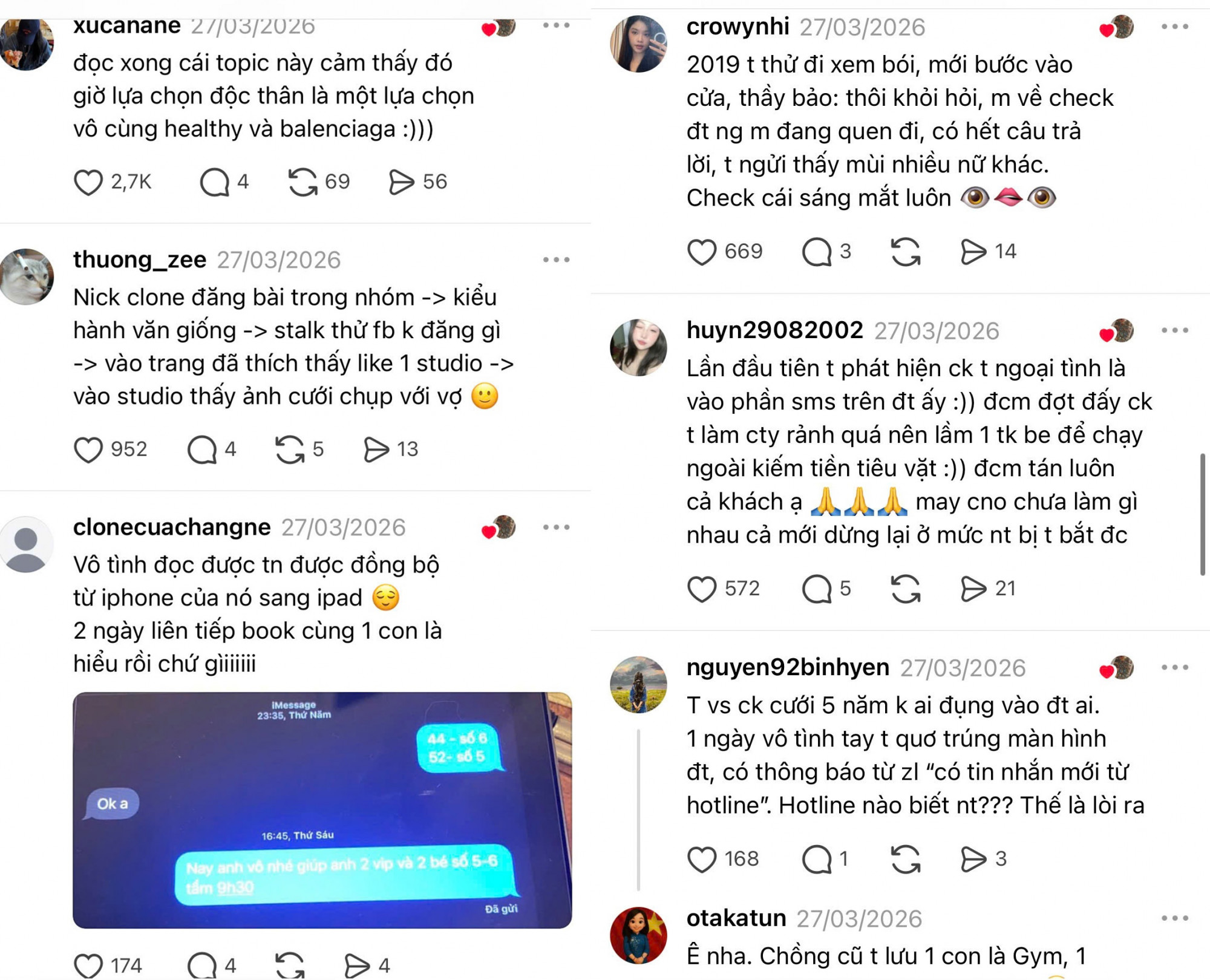 Rất nhiều tài khoản chia sẻ về tình huống trớ trêu khi bỗng nhiên mọc sừng